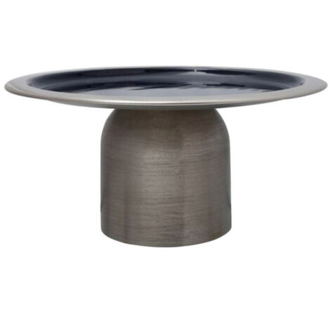 Plat de Présentation Design "Leca" 29cm Argent & Bleu