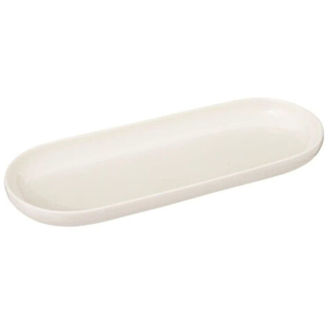 Plat de Présentation Ovale "Nora" 23cm Blanc