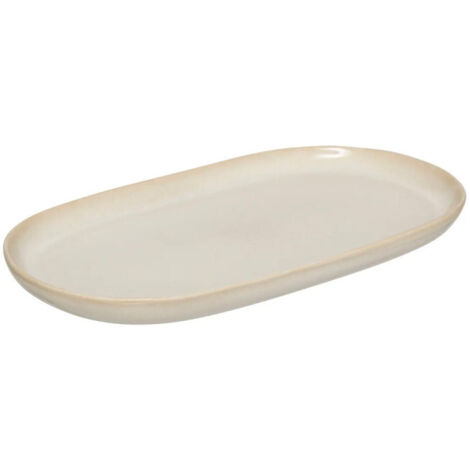 Plat de Présentation "Terre Inconnue" 30cm Beige
