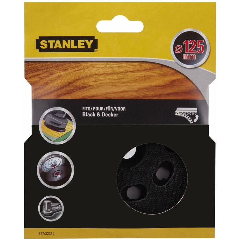 Plaque de support de 125 mm pour ponceuse orbitale rouge stanley STA32312-XJ