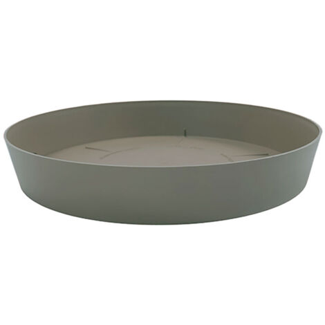 Plat d'injection pour pot couleur taupe 11x1,6cm