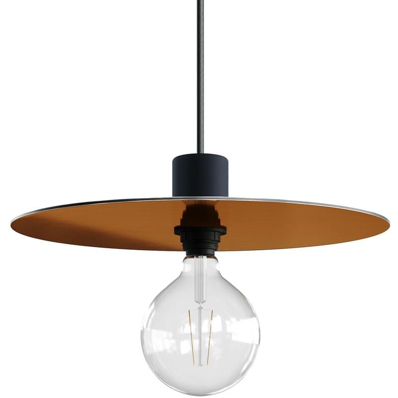 Piatto Ellepì oversize in Dibond per lampade a sospensione da esterni, diametro 40 - Made in Italy