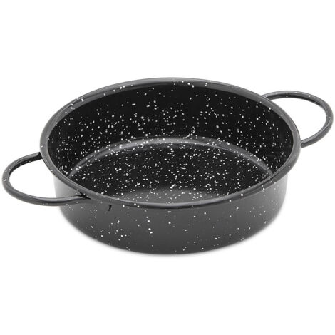 Plat émaillé Vaello avec anses ø16cm