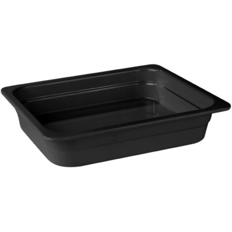 Plat en Mélamine Noir GN 1/2 - H 20 à 100 mm - Pujadas