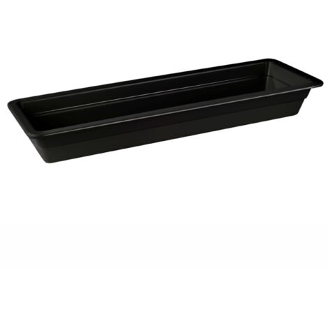 Plat en Mélamine Noir GN 2/4 - H 65 mm - Pujadas