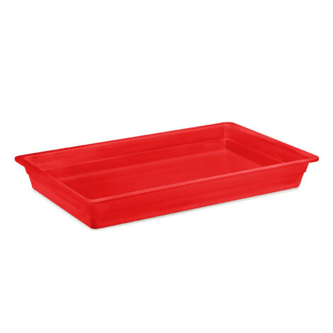 Plat en Mélamine Rouge GN 1/1 - H 20 à 65 mm - Pujadas