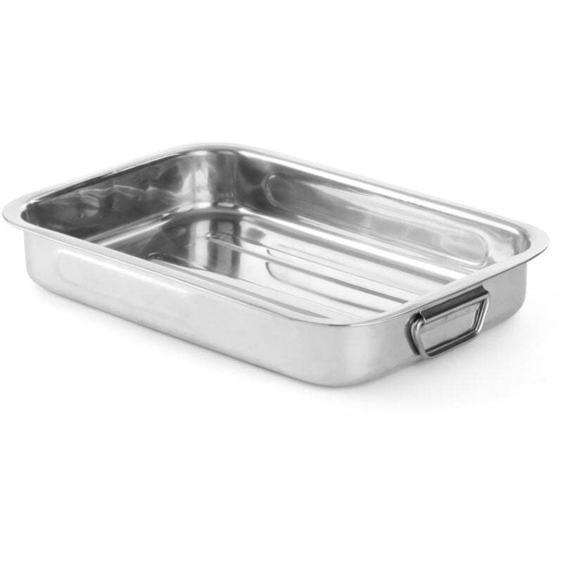Plat à rôtir en inox pour cuisson au four 315x245x50mm Hendi 508503