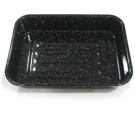 Plat Four Rectangulaire émail Noir 32cm - Kitchen Roc - Beka