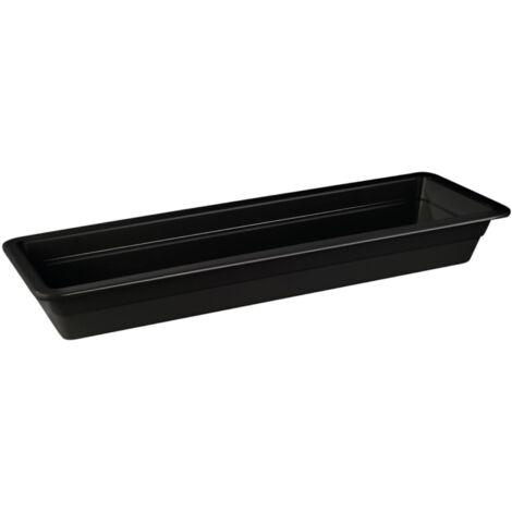 Plat GN 2/4 Classic Black H 20 mm en Mélamine Noir - Pujadas