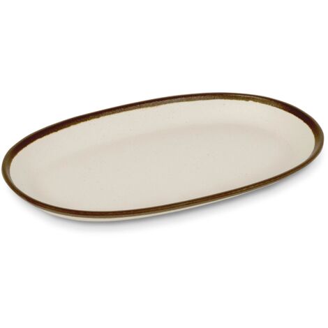 Plat Ovale en Mélaminé Collection Halo 25,5 x 14,5 cm - Pujadas