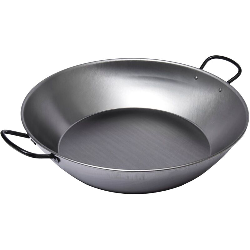 La valenciana - plat paella profond acier poli 50CM