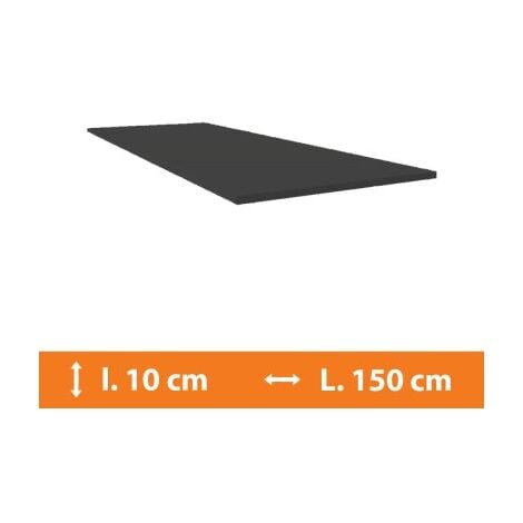 Plat PVC Gris - L.150 x l.10cm
