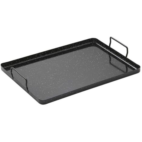 Set 2 Plaques De Cuisson + 2 Grilles - 43,5 X 30 Cm Acier Carbone Anti-Adhésif - Parfait Pour Pâtisserie Et Rôtissage