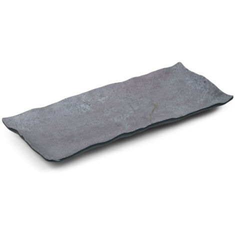 Plat Rectangulaire Stonehenge en Mélamine - 39,1x16,5 cm - Pujadas