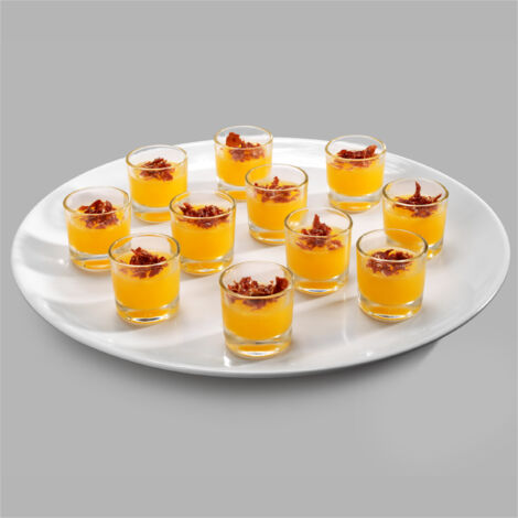 Plat Rond Blanc en Mélamine Ø 36,5 cm - Pujadas