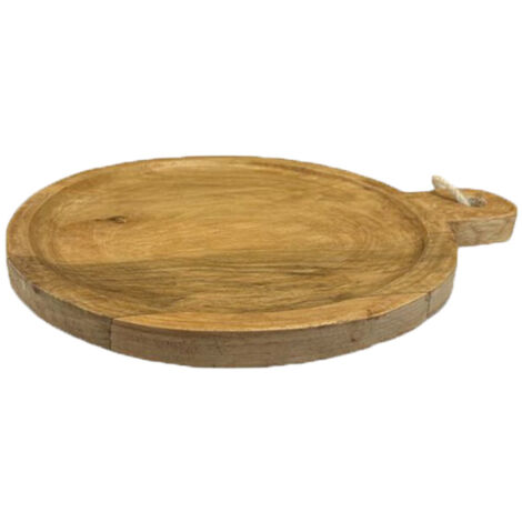 Plat rond en bois de mangue