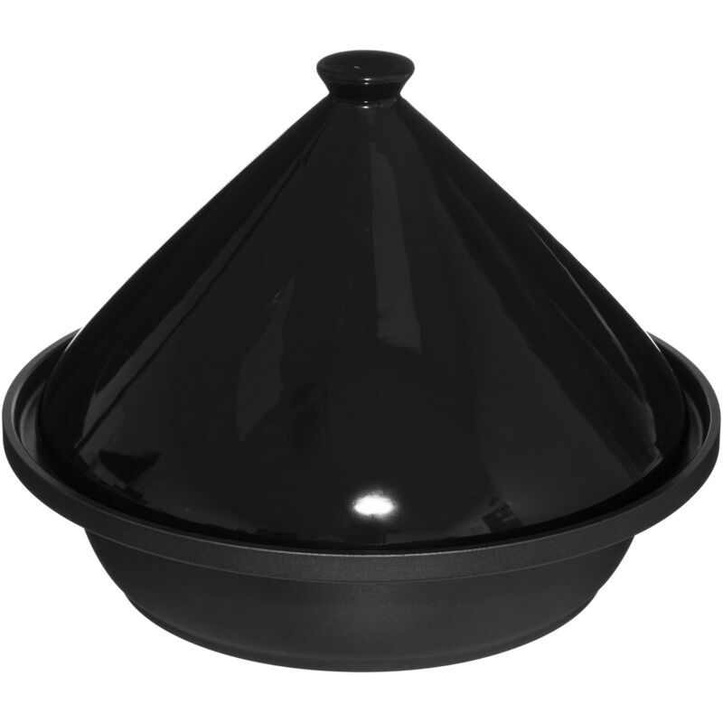 Five - Tagine en céramique noir de 30 cm, modèle 5 Simply Smart, casserole à tajine et à cuisson lente