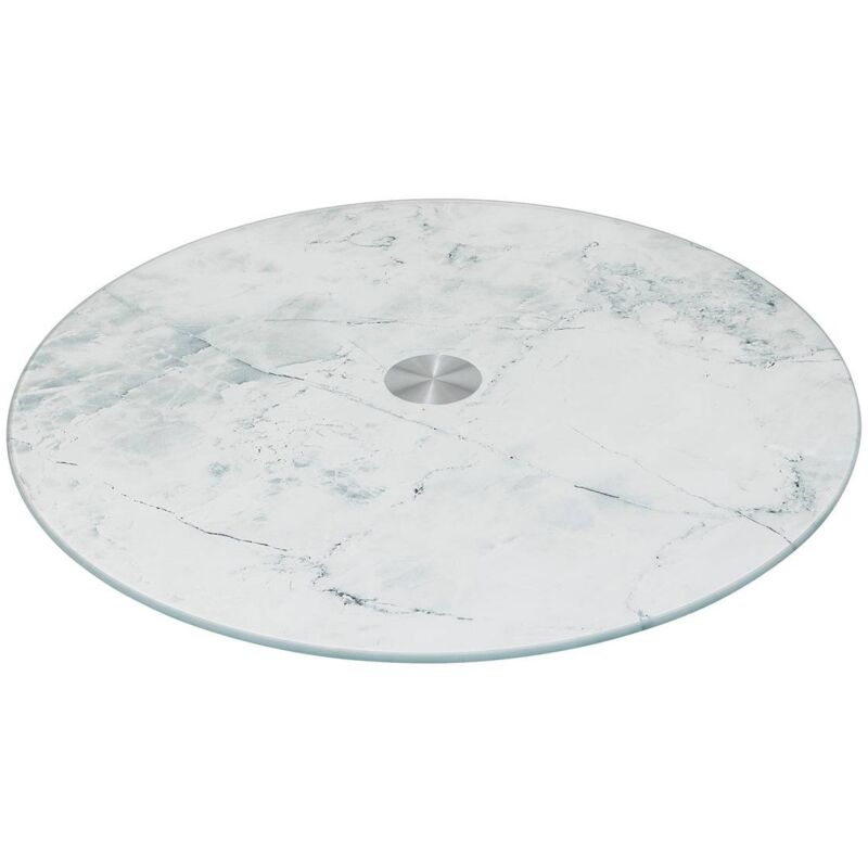 5five Simply Smart - Plat tournant effet marbre blanc - 5five