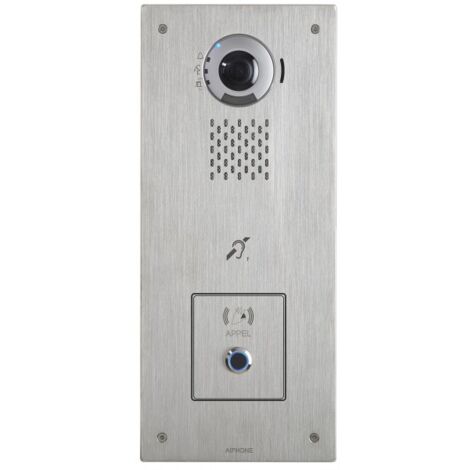 Plat. v. enc. 1bp ss contact ip/sip,inox,access,pictos,s. vocale,boucle magnét IXDVFLSENS AIPHONE 200974