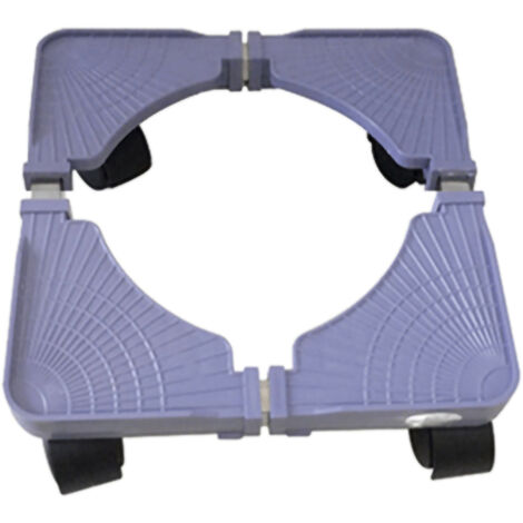 Plataforma base móvil y ajustable para frigoríficos, lavadoras y otros electrodomésticos, con ruedas con freno y capacidad de carga de 100 kg.