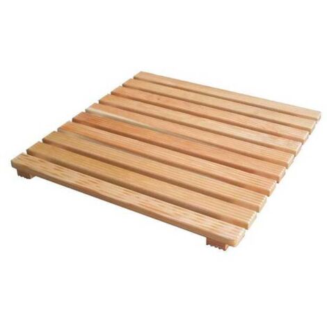 Plataforma de ducha de madera 59x59 h 4,5 Lujo Extra