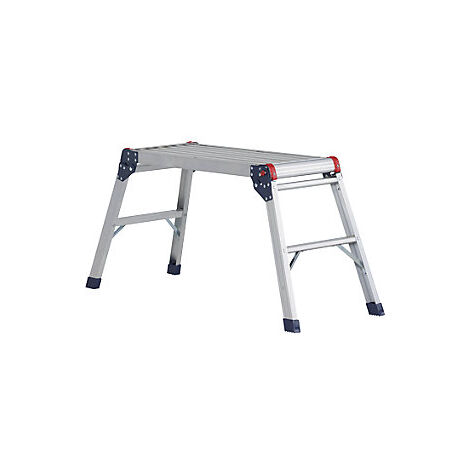 Plataforma de trabajo de aluminio  2 peldaños  plegable