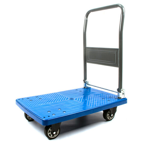 Plataforma De Transporte Plegable Capacidad de Carga de 300kg 90 x 60 x 87cm-Azul