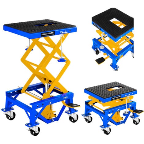 Plataforma elevadora móvil para motos con ruedas de hasta 135 kg MSW MHB-135-PRO