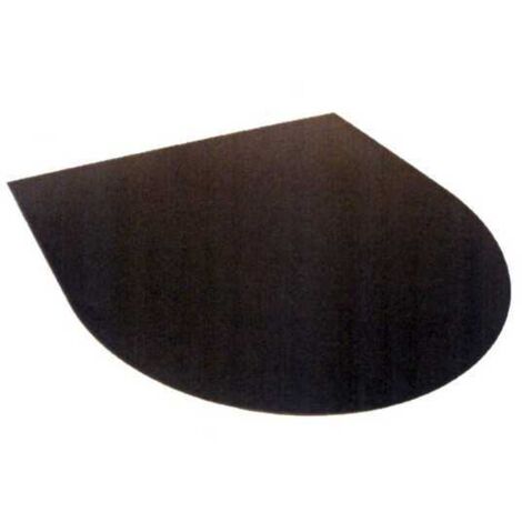 Plataforma para estufa de leña, semicírcula, 94x94 cm