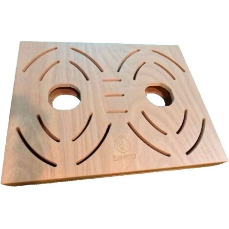 Plataforma Sined Pedad Doble Nivel En Okume Para Exteriores Sined