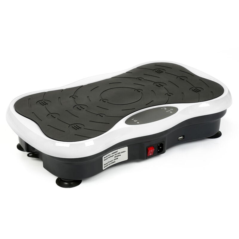 

Plataforma vibratoria oscilante Power Plate profesional, 99 niveles de velocidad, control remoto, Bluetooth Audio USB