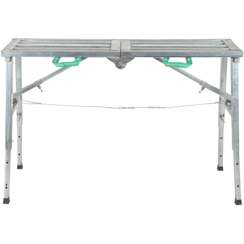 Eosnow Plate-forme de travail pliante réglable de 60 à 90 cm, échafaudage épais en aluminium, banc d'échelle à cloison sèche