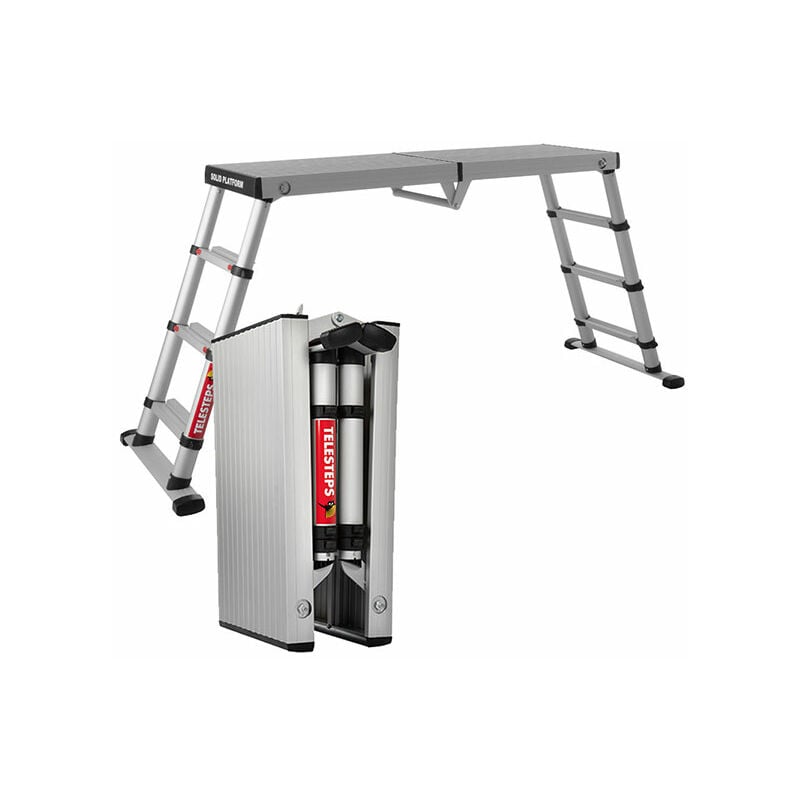 Telesteps - Plateforme double accès de 4 marches - Hauteur travail max. 2.88m. - TEL-61209
