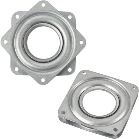 Plate-forme pivotante carrée pivotante à 360 degrés avec roulements à billes en acier pour rangement de comptoir d'armoires de cuisine (4 pouces)
