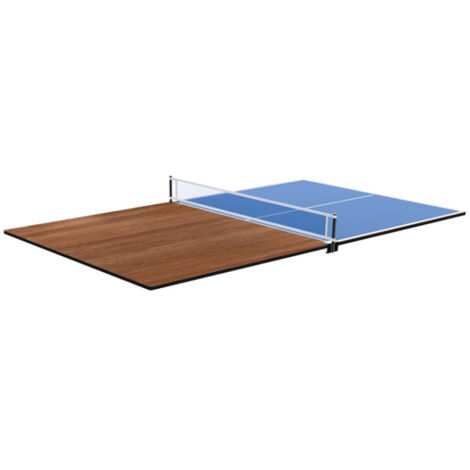 JARDINDECO Plateau 2 en 1 dinatoire et Ping Pong pour billard convertible table 6 personnes Texas