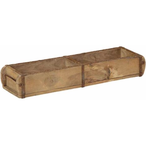 Plateau 4 pcs Marron 60,5 x 15 x 9 cm Bois Recyclé Solide CFW275879