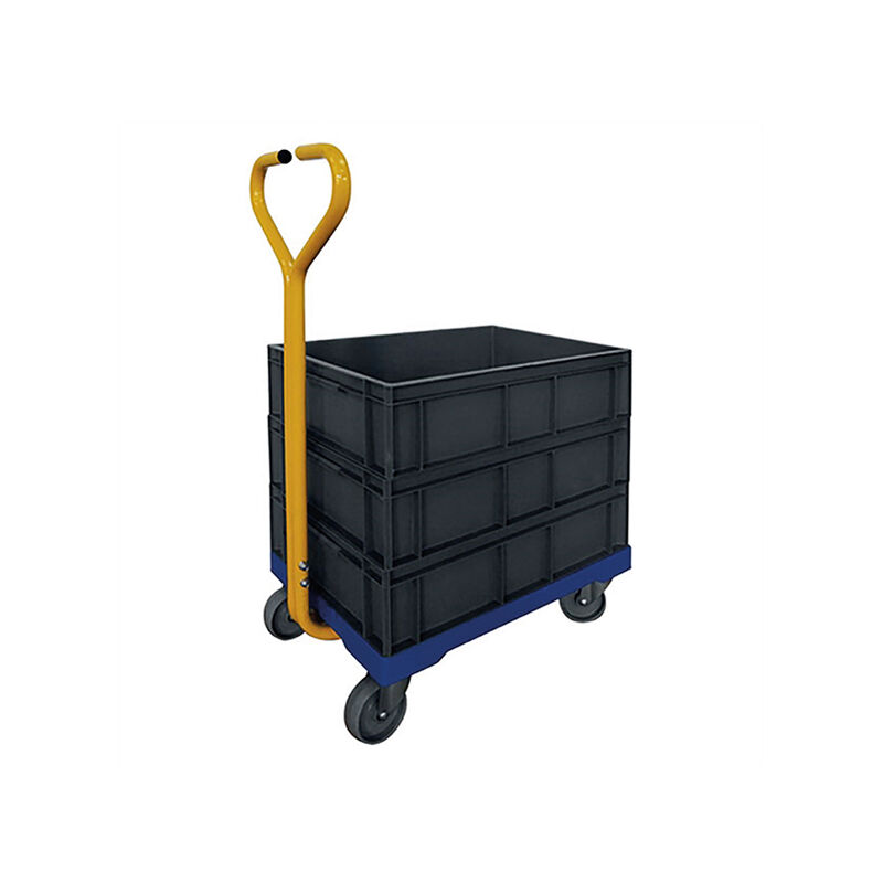 Matisère - Plateau 4 roues pivotantes et timon acier - Charge max 250kg - PD250C