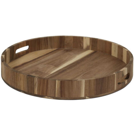 Plateau Ø40cm en Acacia Massif