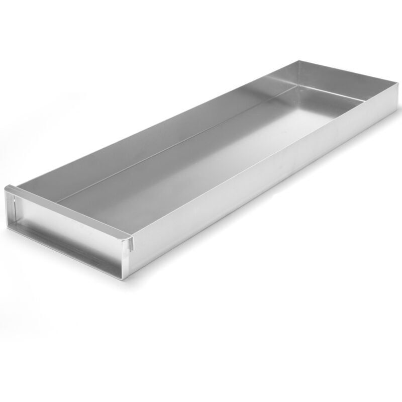 Plateau à confiserie en aluminium, fermé, oblong, 580x200x(H)50mm Hendi 689868