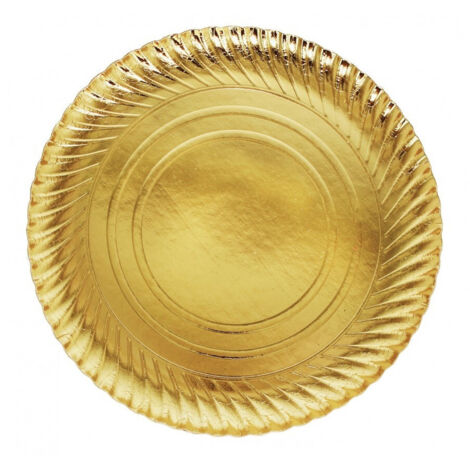 Plateau à Gâteau 2 Pièces Diamètre 30 Cm Plateau Rond Circulaire Doré