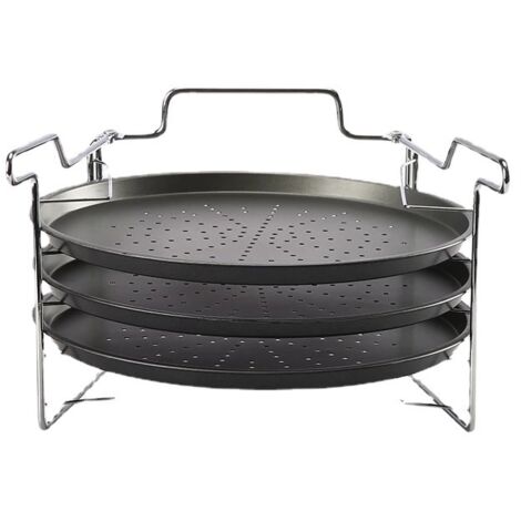 Plateau à Pizza en acier au carbone, plaque à crêpes, ustensiles de cuisine, 4 pièces/ensemble 12 pouces