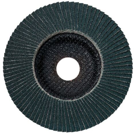 Plateau abrasif à lamelles 125 mm P 40, corindon de zirconium, acier, acier inoxydable, modèle bombé metabo 10 pièces