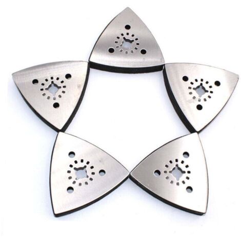 Plateau Abrasif Patin de Ponçage Ponceuse Triangle Disque pour outils Multifonctions （3pcs）