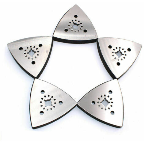 Plateau Abrasif Patin de Ponçage Ponceuse Triangle Disque pour outils Multifonctions （3pcs）