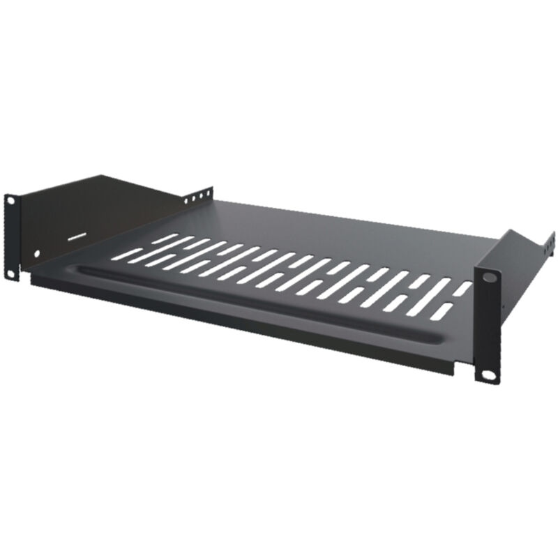 Plateau ajouré 300mm de profondeur 2 unités, pour coffret et baie 19'