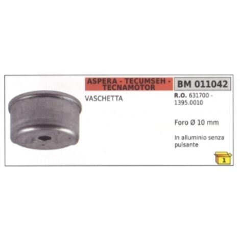 Plateau aluminium sans bouton ASPERA Ø alésage 10mm 631700 - 1395.0010