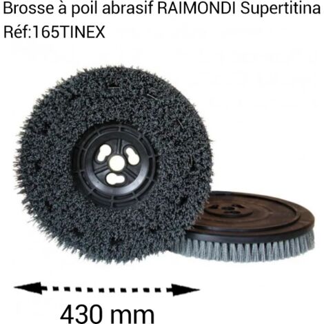 Plateau avec brosse à poils abrasifs pour monobrosses Supertitina RAIMONDI