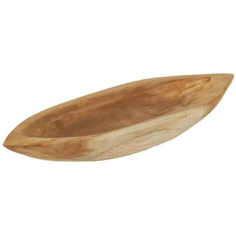 Plateau barque / Vide poche L. 38 cm en bois de teck massif - TITOUAN