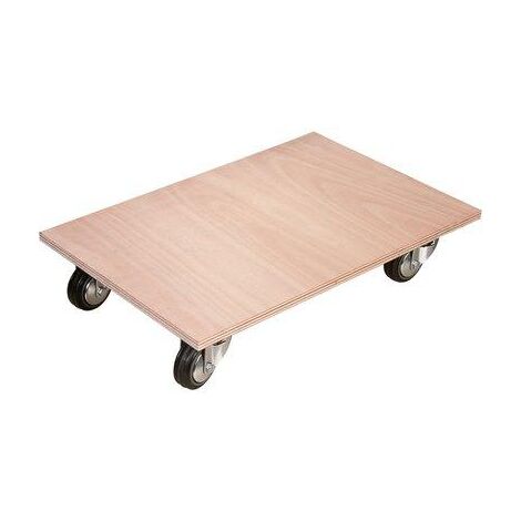 PLATEAU BOIS A ROULETTES 250KG CAUJOLLE 061550