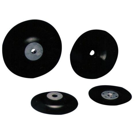 Plateau caoutchouc pour disque fibre sans perforation diam 125